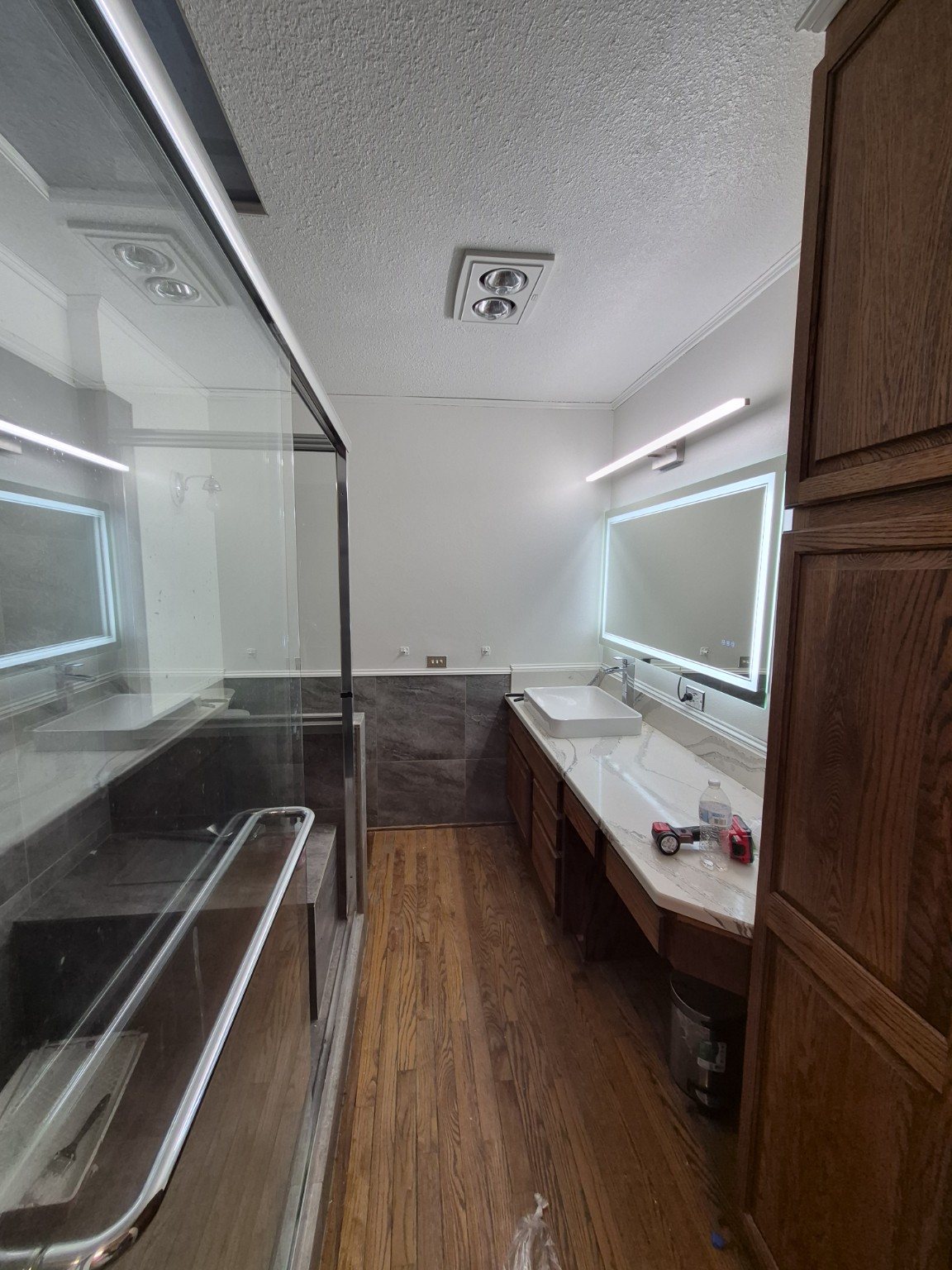 Finished residential bathroom improvement